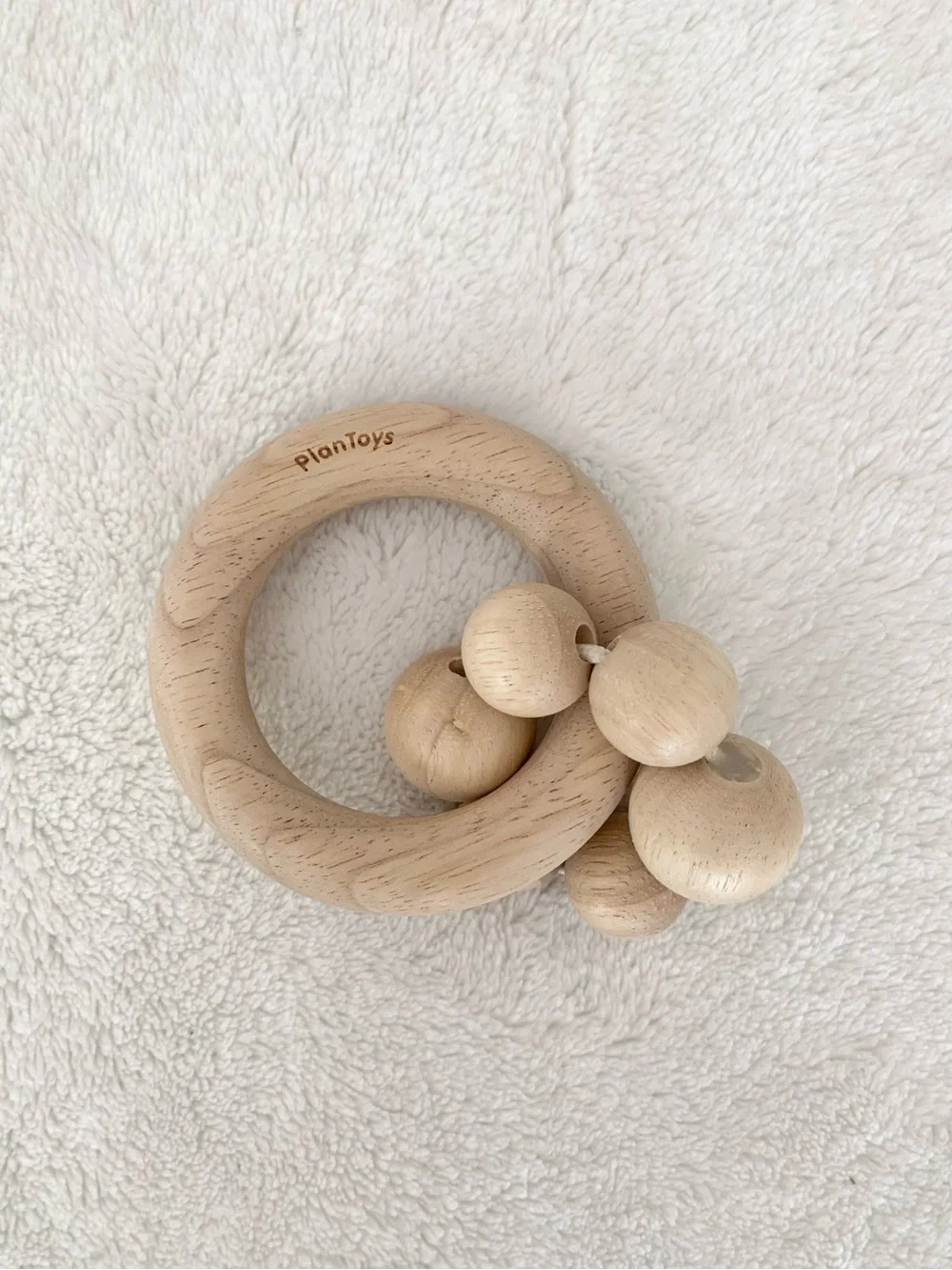 PlanToys Natural Wood Ring Rattle
